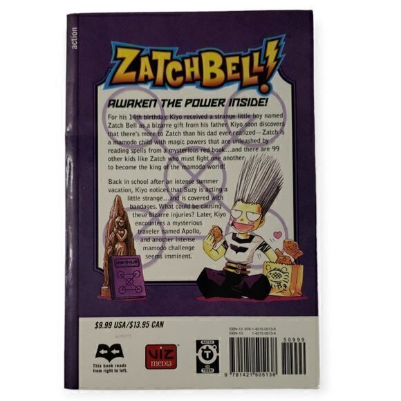 Zatch Bell! Volume‎ 7 English Manga Makoto Raiku Viz - Picture 2 of 2
